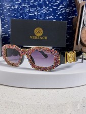 Versace Sunglasses Multicolor Rhinestone Purple Lens picture