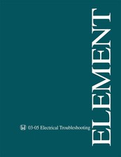 2003-2005 Honda Element Electrical Troubleshooting, ETM Wiring Diagrams Manual picture