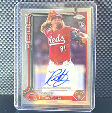 Topps 2025 Chrome Rhett Lowder Rookie Autographs Auto #RA-RL Cincinnati Reds picture