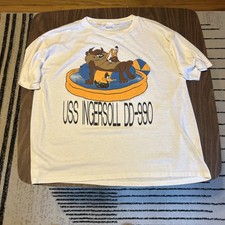 1980s Looney Tunes Taz Tazmanian United States Navy T-Shirt Size XL Rare picture