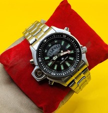 Luxury Citizen Promaster Aqualand Black Digi Ana Refurbished Men's Wrist Watch picture
