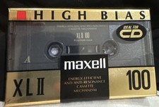 New Sealed Maxell XL II  High Bias  100 Minute Type 2 Cassete Tape picture