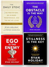 NEW Ryan Holiday 4 Books Collection Set (Ego is the Enemy, Obstacle, Daily Stoic picture