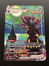 Umbreon Vmax 215/203 Pokemon Premium Gold Metal Card Collectible picture