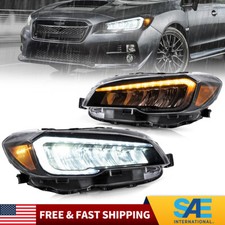 VLAND Full LED Headlights For 2015-2021 Subaru WRX/ WRX STI W/Start-up Animation picture