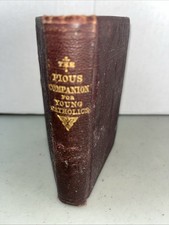 Rare 1888 Pious Companion for Young Catholics Prayer Book Hoffman Bros Chicago picture