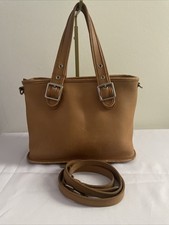 Vintage Y2K COACH Bag Camel Legacy Leather Satchel Purse 9063 Rare Find picture