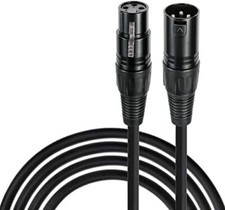 Premium XLR Male to Female All Sizes Microphone Cable Balanced 3 Pin Pro Grade picture