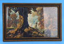 Maxfield Parrish Lithograph - Dreaming - House of Art NY Original Frame picture