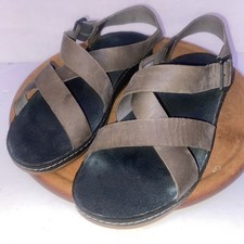 Chaco Wayfarer Tornado Leather Sandals Brown WOMENS Buckle Size 7 picture