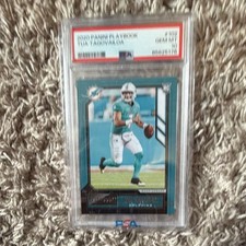 Panini 2020 Playbook Tua Tagovailoa Dolphins #102 Rookies RC PSA 10 picture