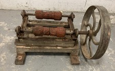 VTG rotary horizontal wood drum roller mixer antique belt driven Antique Wood picture