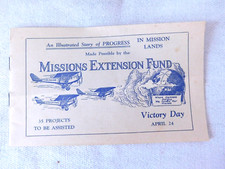 Vintage 1937 Mission Extension Fund Pledge Booklet with Pictures picture