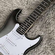 Clearance Solid Electric Guitar Stainless Fret SSS Pickups Sliver Burst Stock picture