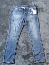 Seven7 Womens Size 10 Slim Straight Jeans Blue Stretch Denim NWT picture