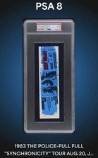 1983 The Police Concert Ticket Unused Philadelphia JFK PSA 8 top Pop 1 picture
