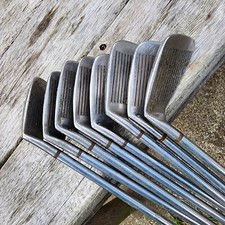 Maxfli Red Dot Iron Set RH R-Flex Dunlop Vintage 8 Total 3-PW Golf Clubs picture