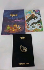 Quest 2020 RPG Adventure Guild - Core Game Book w/ Treasures and Character Books picture