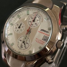 Working CITIZEN OXY Citizen Oxy Chronograph White Dial picture