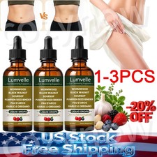 1-3PCS Lumvelle Wild Wormwood Drops 60ml Herbal Gut Colon Cleanse Digest Support picture