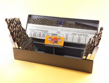 115 Pc Drill Bit Set Letter Number SAE Master Set Drill Hog® Lifetime Warranty picture