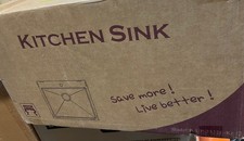 AKDY All in 1 Black Stainless 25 in.X22in. Drop in Single Bowl Kitchen Sink*OPEN picture