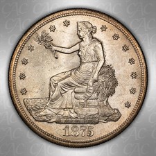 1875-S Trade $1 CACG MS 62 picture
