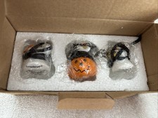 Longaberger 2005 Happy Halloween Ghost 3 piece tie on set new 23127 pumpkin picture