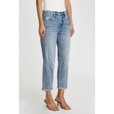 Pistola Presley 90s High Rise Straight Leg Distressed Jeans Blue  Size 29 picture