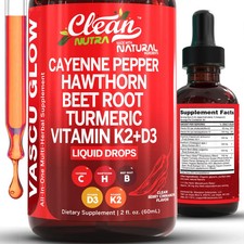 Clean Nutra Cayenne Pepper Supplement Liquid Drops + Hawthorn Berry picture