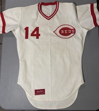 Pete Rose #14 Vintage Rawlings Cincinnati Reds Jersey Scott Forst Estate JAPAN picture