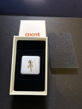 axnt 10K Yellow solid Gold Round White Diamond Cross Pendant Religious Jewelry picture