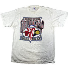 VTG 1998 Eastern Conference Championships Chicago Bulls Logo 7 Mens T-Shirt XL picture