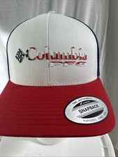 Columbia Unisex-Adult PFG Snap Back Fish Flag Ballcap America 🇺🇸 picture