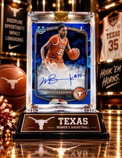 🔥2025-26 Madison Booker 1st Bowman Chrome U On Card Blue Sapphire Auto Texas🔥 picture