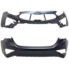 Set of 2 Bumper Covers Front & Rear for Kia Forte 2019-2021 Pair picture