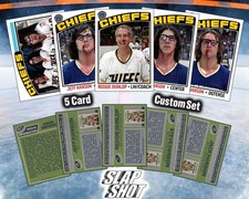 Slap Shot - Complete Set of 5 Custom-Designed Art Cards picture