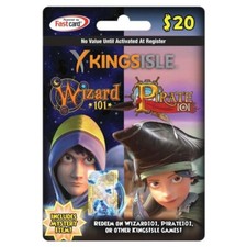 KingsIsle $20 Digital Prepaid Card Wizard101 Kroger Card / Pet Jewel Code picture
