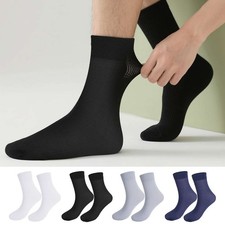 10 Pairs Business Men Silk Socks Breathable casual Socks Ultra-thin Nylon Socks picture