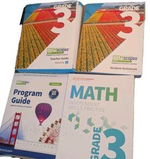 2025 STEMSCOPES Math California Grade 3; Notebook; Teacher & Program Guides picture
