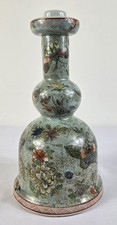 Vintage Chinese Famille Rose Double Gourd Table Lamp Base 12