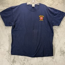 Collectible Gildan Dallas Fire Rescue West Oak Cliff Raccoon Graphic T-Shirt XL picture