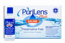 PuriLens Plus Preservative-Free Contact Lens Saline 4 fl oz 12 Pack 48 fl oz picture