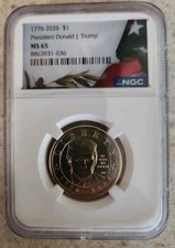 2026 $1 President Donald J. Trump Semi. Dollar NGC MS65 picture