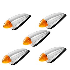 5Pcs Amber Front Cab Marker Light Fit For 2008-2019 Mack CHU Heavy Duty Trucks picture