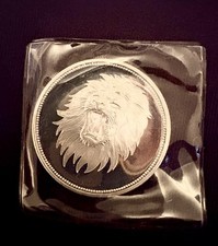 1969 Yemen Lion Proof Silver Dollar  ~ 2 Riyals Arab Republic ~ Sealed Pouches picture