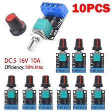 10PCS 5V-16V 10A Variable Voltage Regulator PWM DC Motor Speed Controller Switch picture