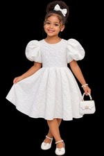 Shein kids Girls White Dress 150 cm 10 Years Old picture