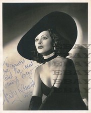 HEDY LAMARR vintage Autographed Signed 8x10 Photo Reprint picture