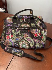 Vera Bradley Iconic Weekender Bag Travel Bag Romantic Paisley picture